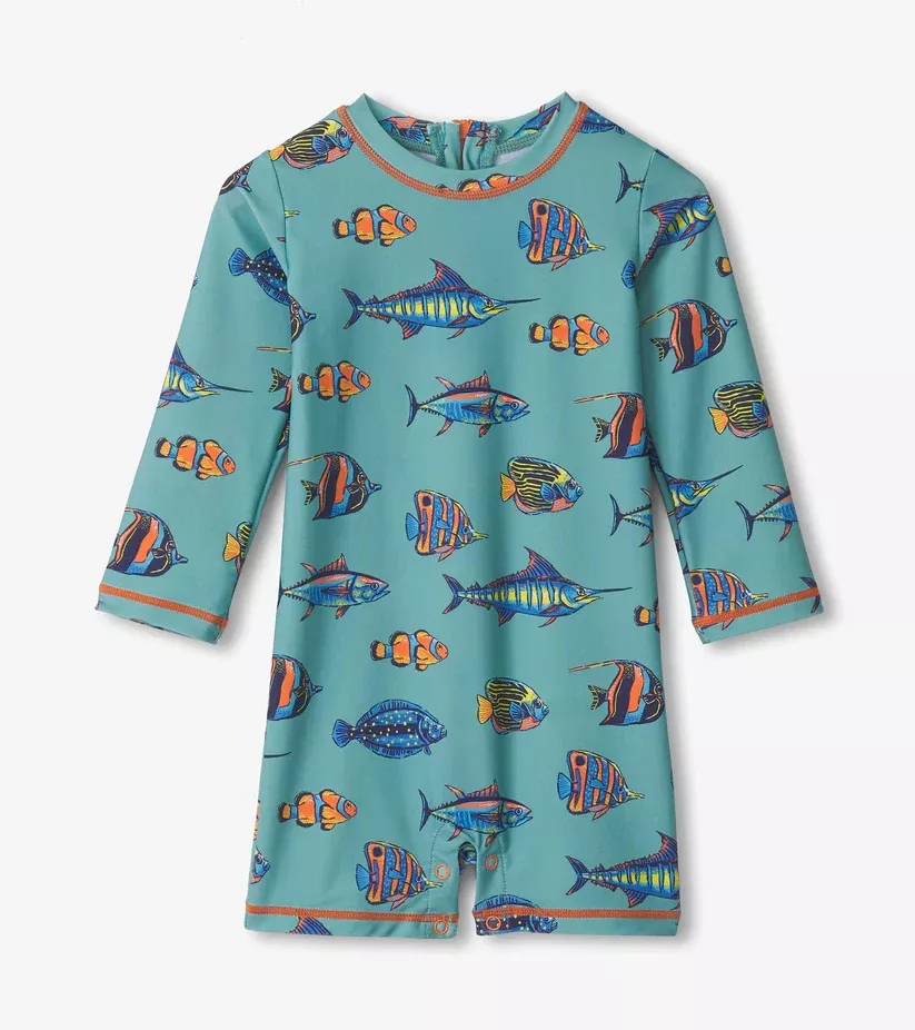 Hatley Tropical Fish One Piece Rashguard
