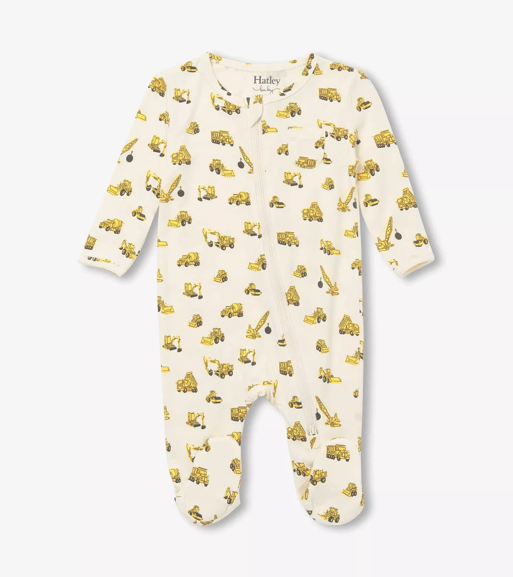 Hatley Under Contruction Footed Coverall
