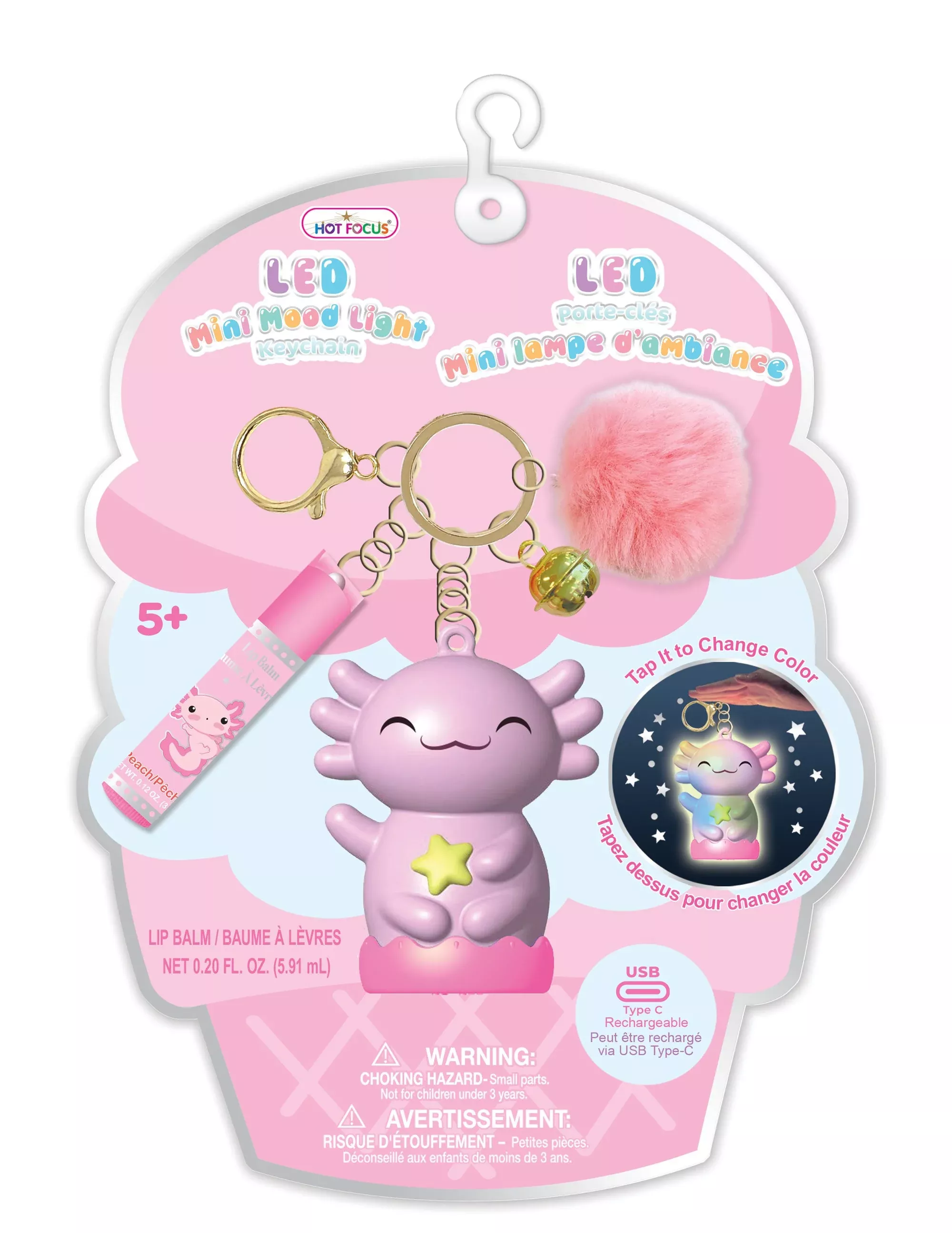 Hot Focus Mini LED Mood Light Keychain - Critters