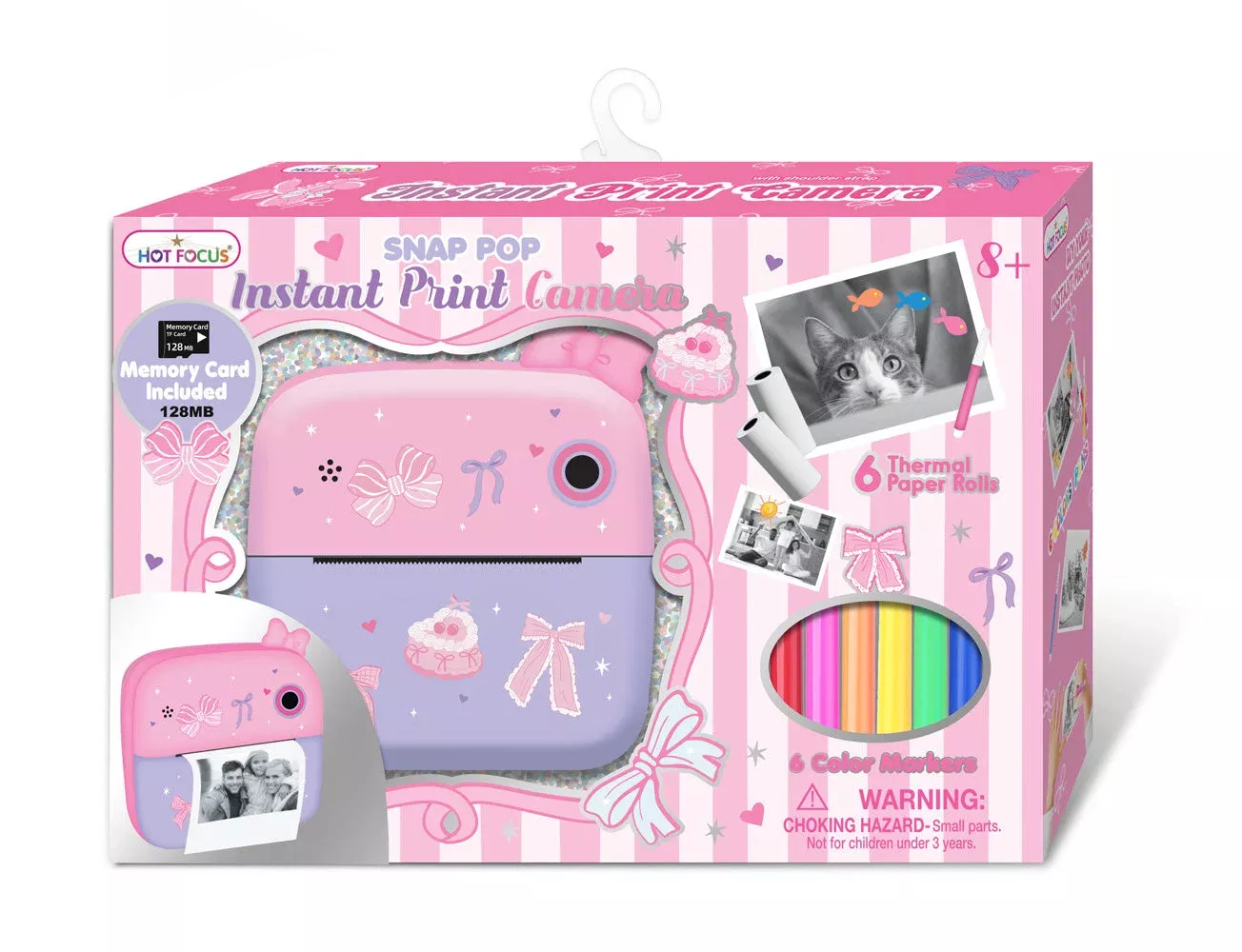 Hot Focus Snap Pop Instant Print Camera - Bowtiful