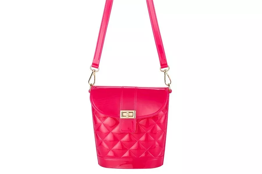Hot Pink Quilted Jelly Crossbody