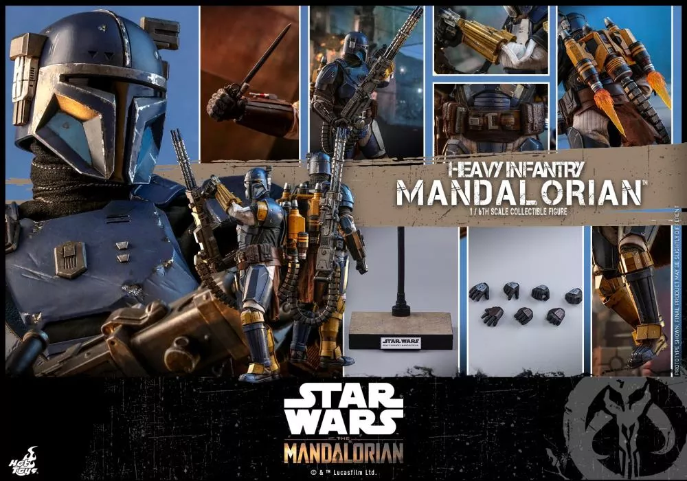 Hot Toys 1/6 Star Wars The Mandalorian Heavy Armor Mandalorian Sixth Scale Figure TMS010
