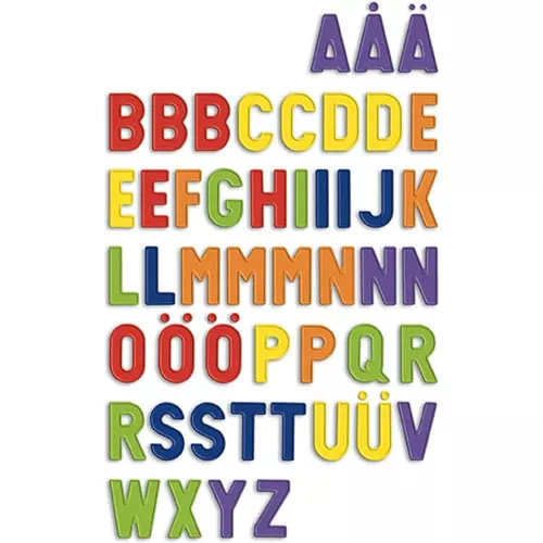 International Playthings Upper Case Magnetic Letters 48-Piece Educational Set