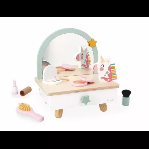 Janod Small Wooden Unicorn Dressing Table