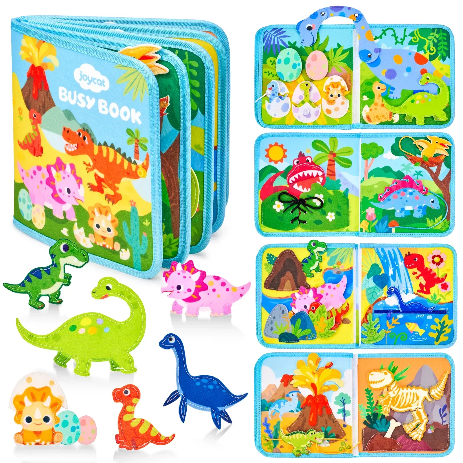 Joycat Busy Book - Dinosaur Friends