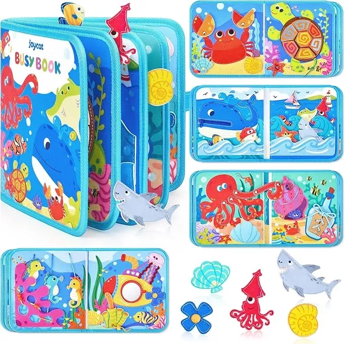 Joycat Cloth Book - Ocean Friends Busy Book