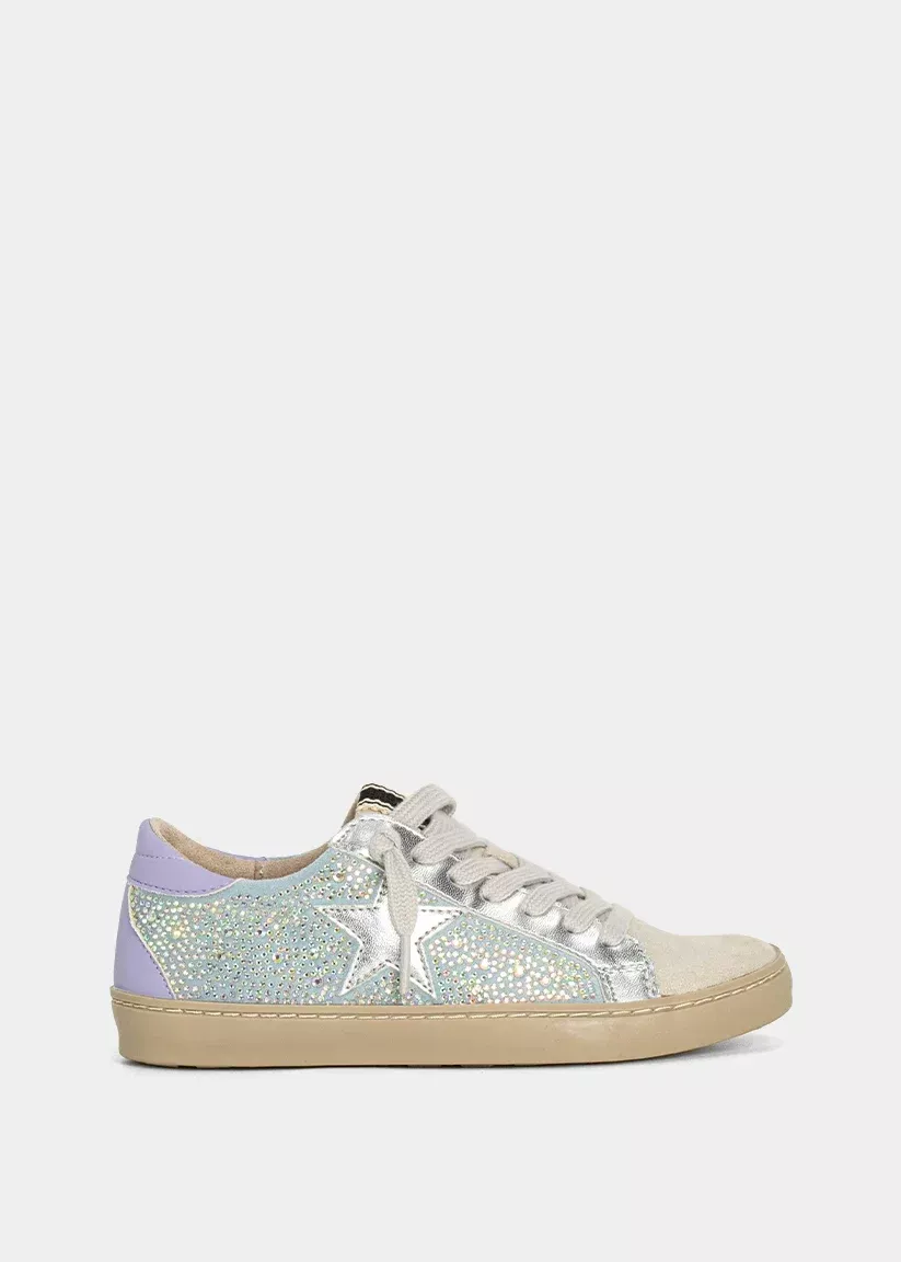 Kids Paula Mini Sneakers - Light Blue Irridescent