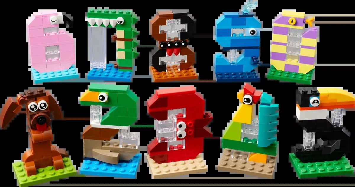 LEGO Birthday Numbers Building Set 40807 281 Pieces