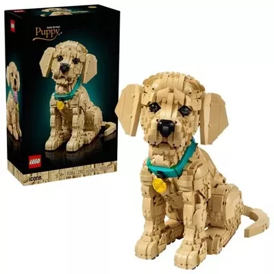 LEGO Icons Golden Retriever Puppy Building Set 11384