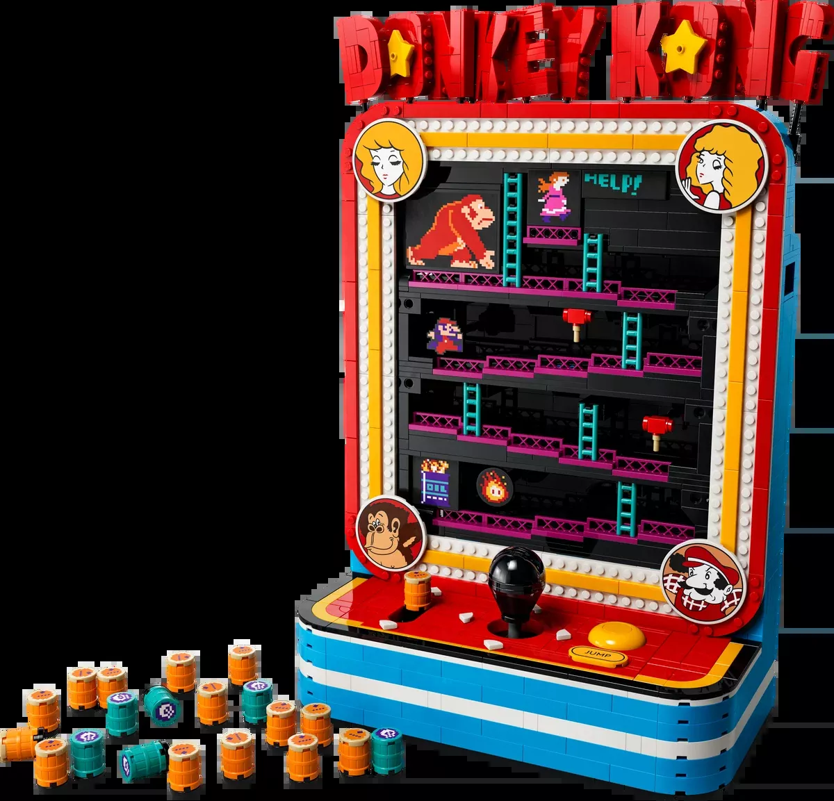 LEGO Super Mario Donkey Kong Arcade Building Kit 1371 Pieces
