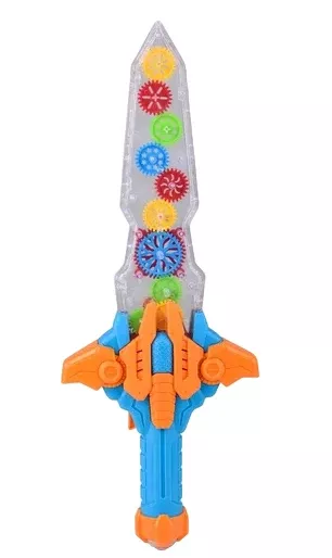 Light Up Gear Sword Toy