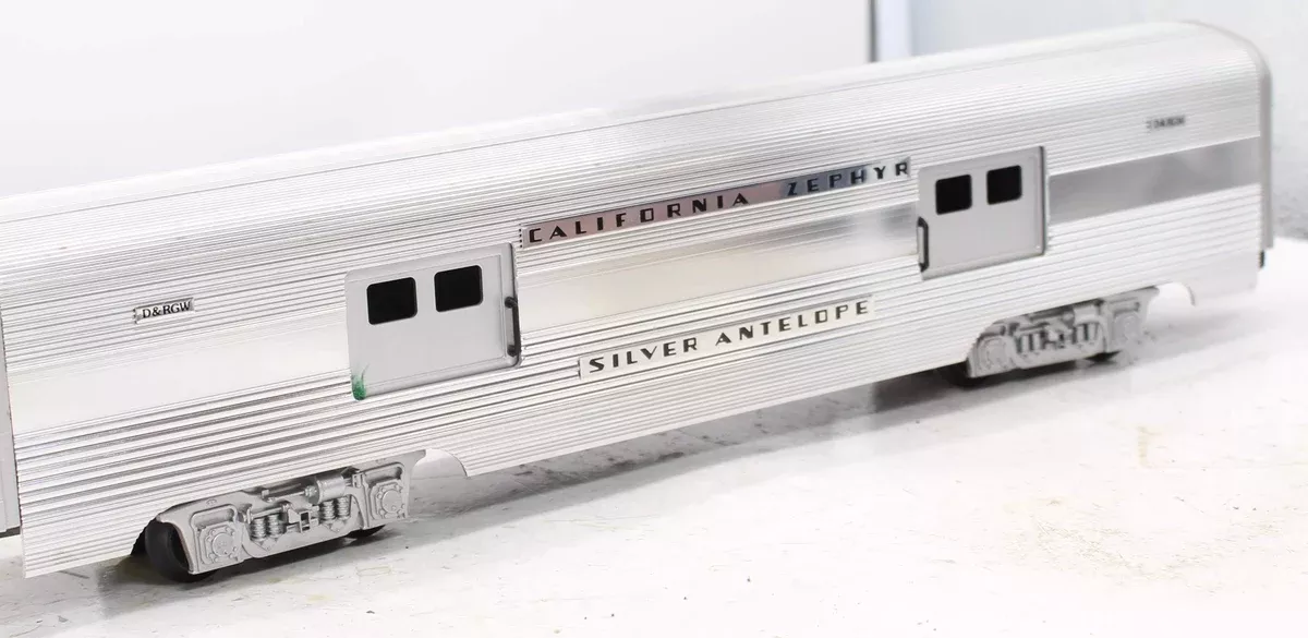 Lionel 6-19122 DENVER & RIO GRANDE WESTERN Aluminum Baggage Car California Zephyr O Scale Like New