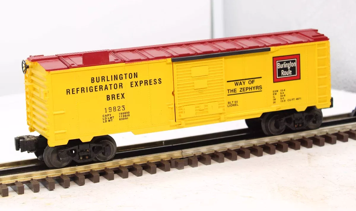 Lionel 6-19823 BURLINGTON ROUTE Ice Car Trains O Scale Like New