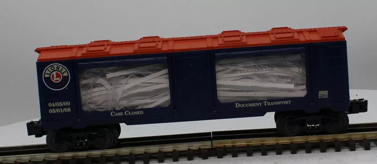 Lionel 6-29626 "CASE CLOSED" Mint Car O SCALE Like New