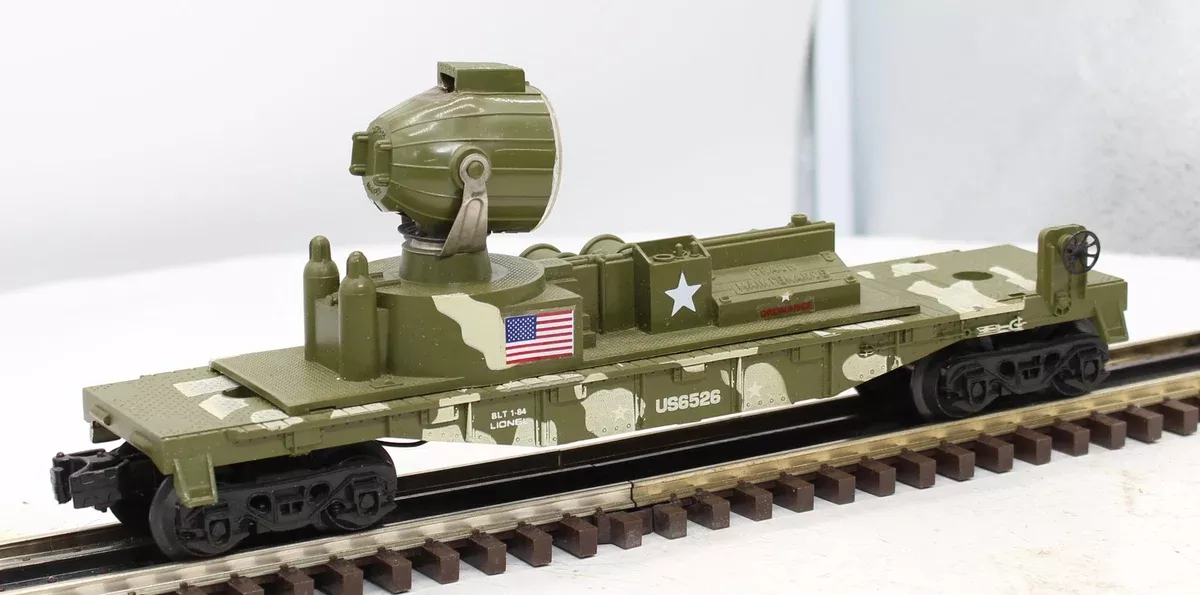 Lionel 6-6526 U.S. Marines Searchlight Car O SCALE Like New