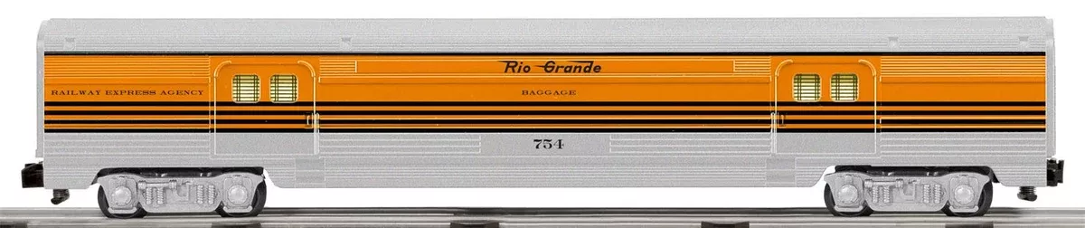 Lionel American Flyer 6-49945 Rio Grande Streamliner Baggage Car S SCALE Like New