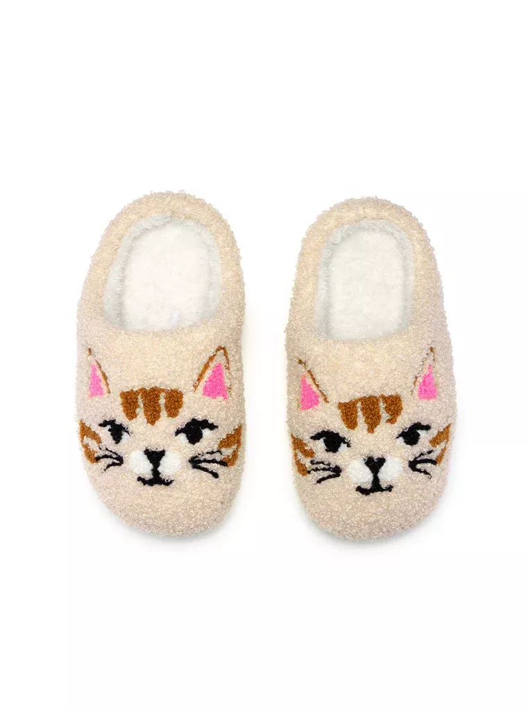 Living Royal Cat Face Slippers