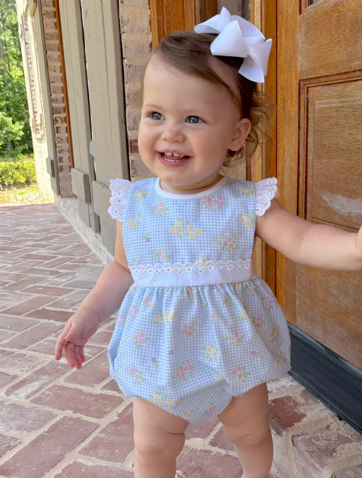 Lullaby Set Floral Pinafore Bubble - Spring Time Blooms