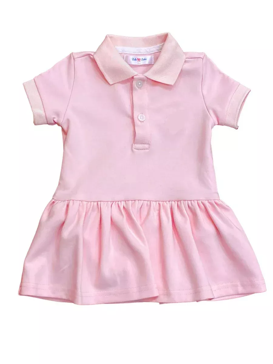 Lulu Bebe Bubblegum Polo Dress