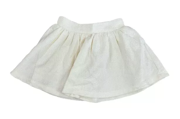 Lulu Bebe Ivory Tweed Sofie Skirt