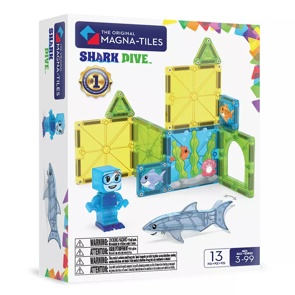 MAGNA-TILES - Shark Dive - 13 Piece