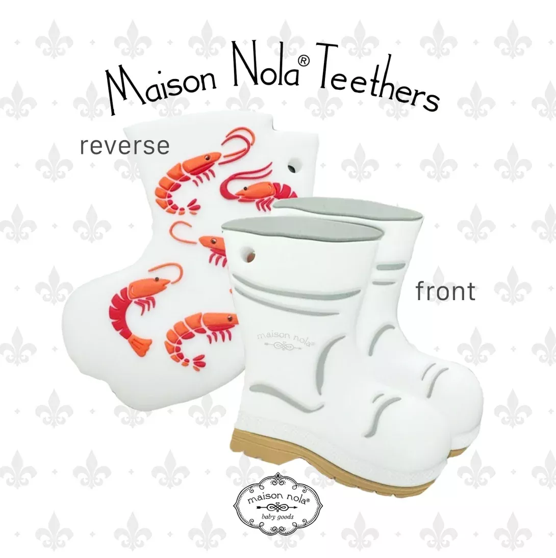 Maison NOLA Silicone Shrimp Boot Teether