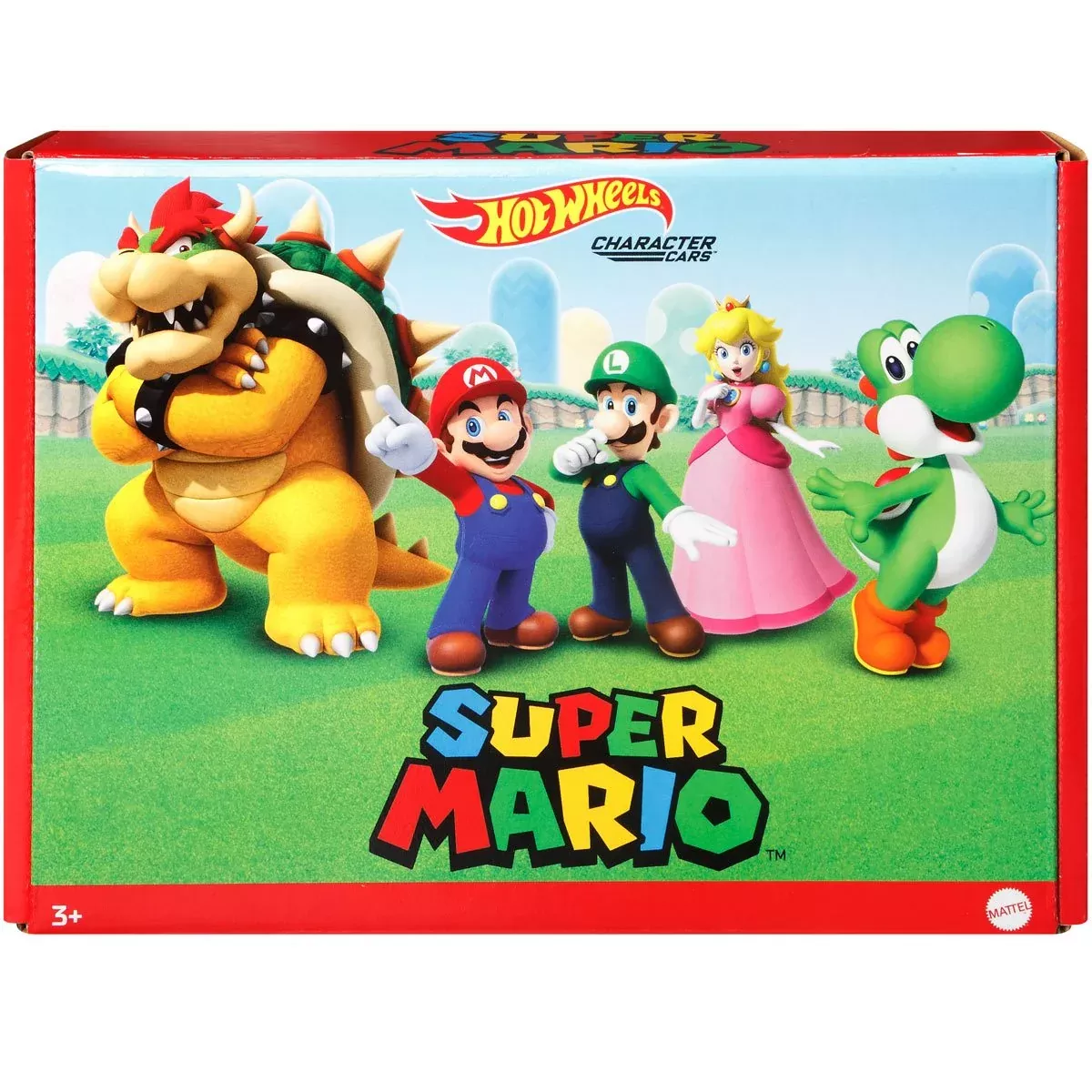 Mattel - Hot Wheels Super Mario Character Cars - Pack of 5