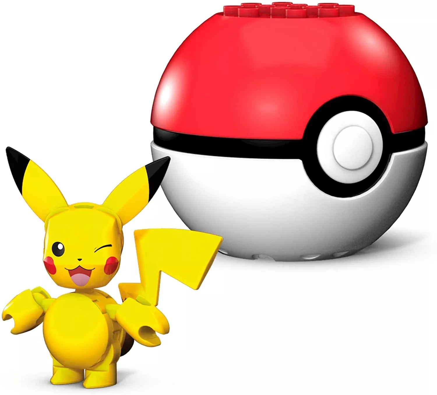 Mega Construx Pokemon Buildable Pikachu Figure & Poke Ball