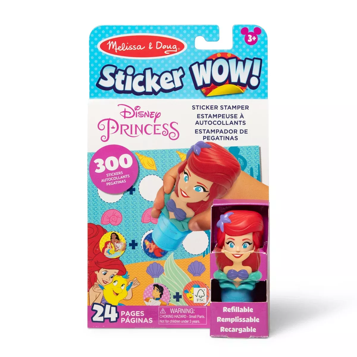 Melissa & Doug Sticker WOW! Activity Pad and Sticker Stamper Ariel