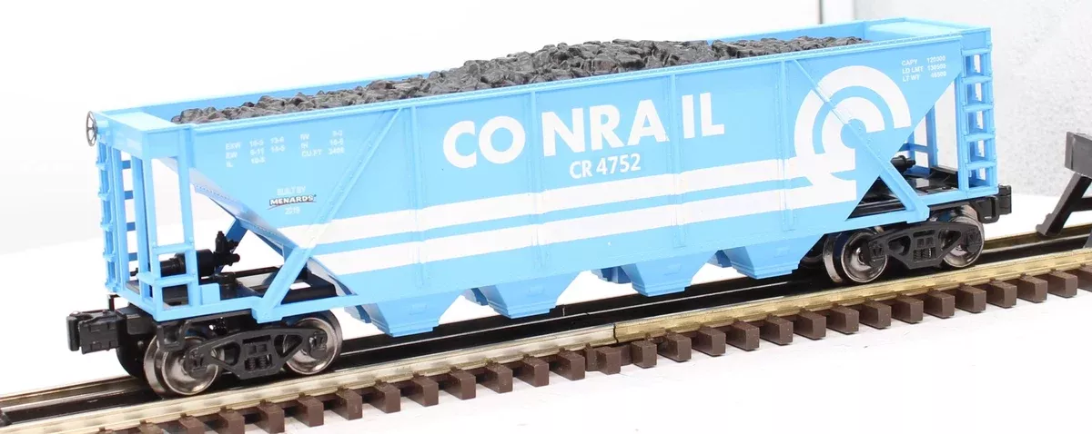 Menards 279-5287 BOSTON & MAINE 4-Bay Coal Hopper Mainline #5586 O Scale Like New