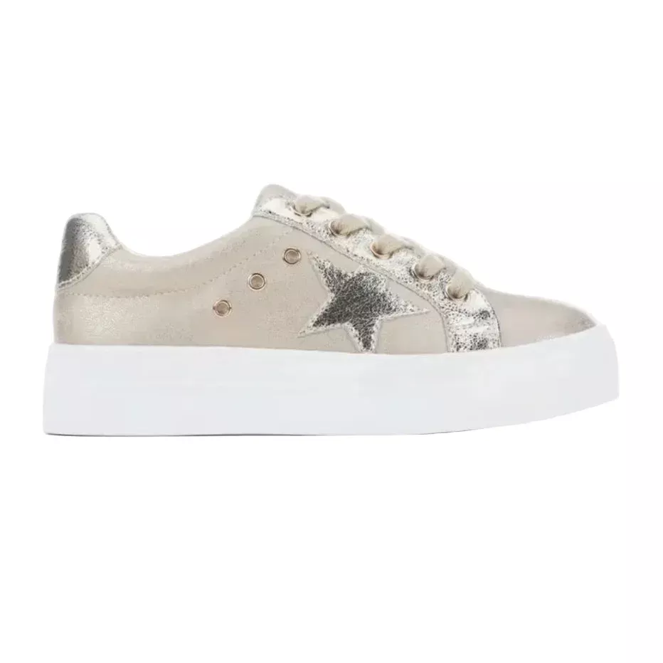 Mia Sneaker - Lil Sparklee- Soft Gold Comet