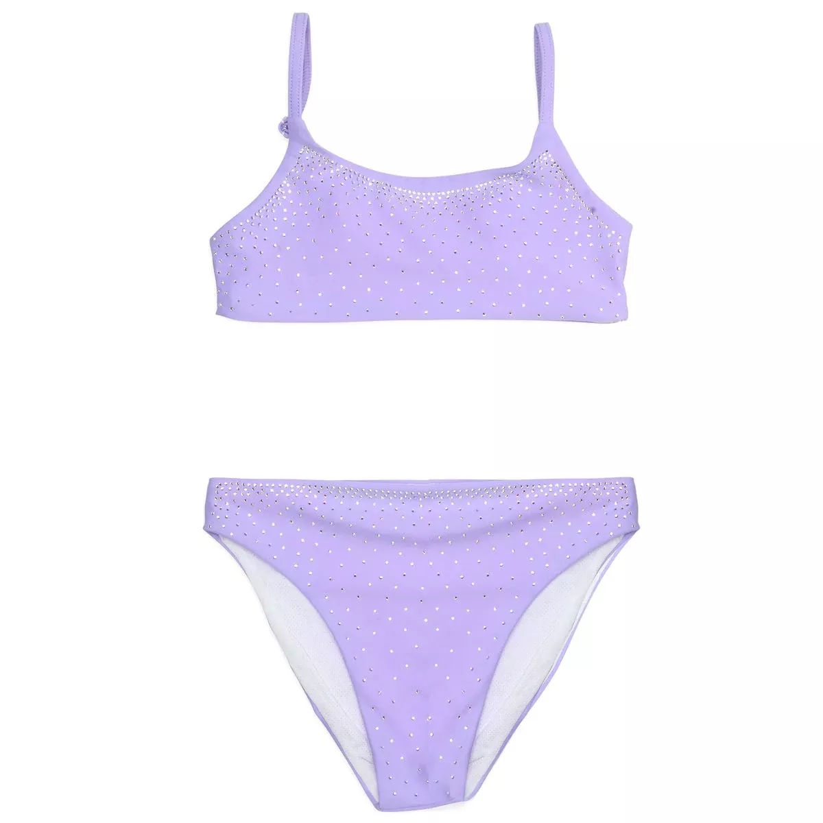 Mini Dreamers Celeste Crystal Purple Two Piece Bikini