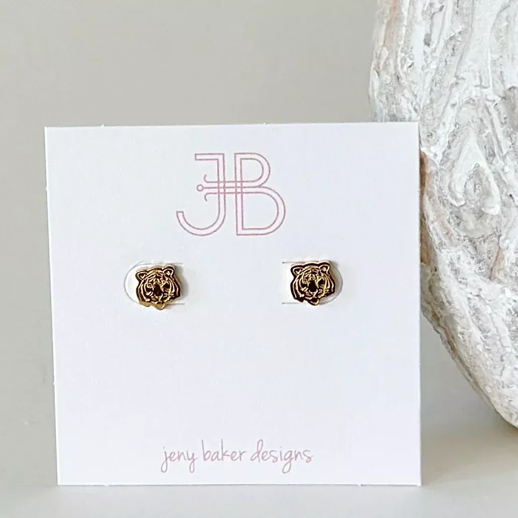 Mini Mascot Studs - Tiger
