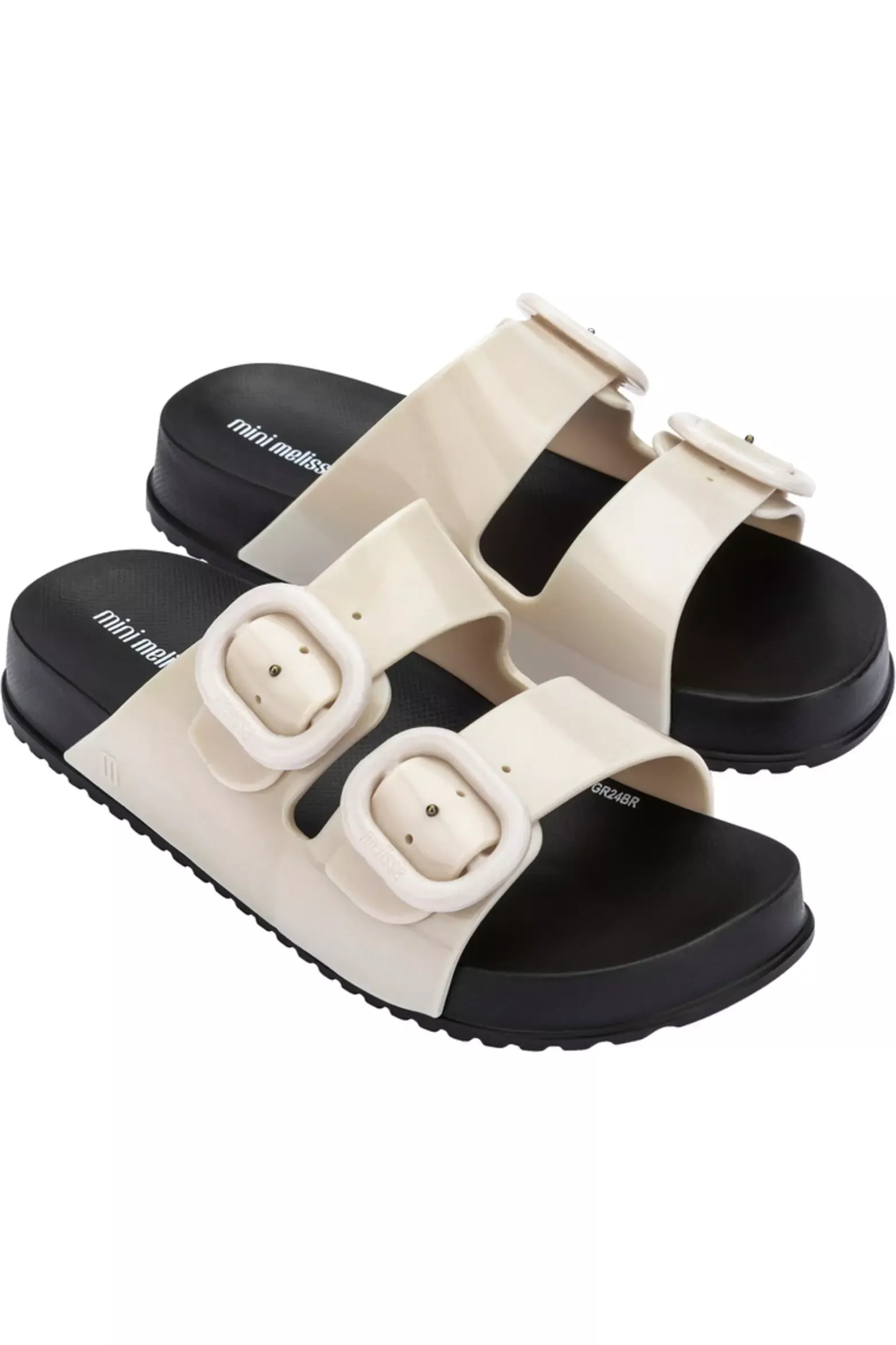 Mini Melissa Cozy Slide Kids -Black/Beige