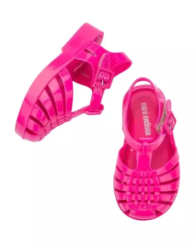 Mini Melissa Possession Baby Shoes - Bright Pink