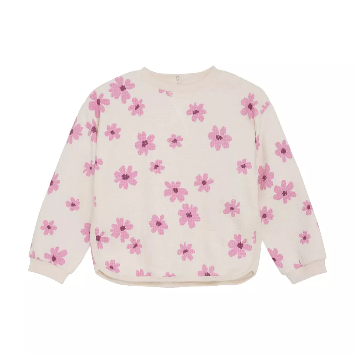 Minymo Long Sleeved Sweatshirt Set with Flowers