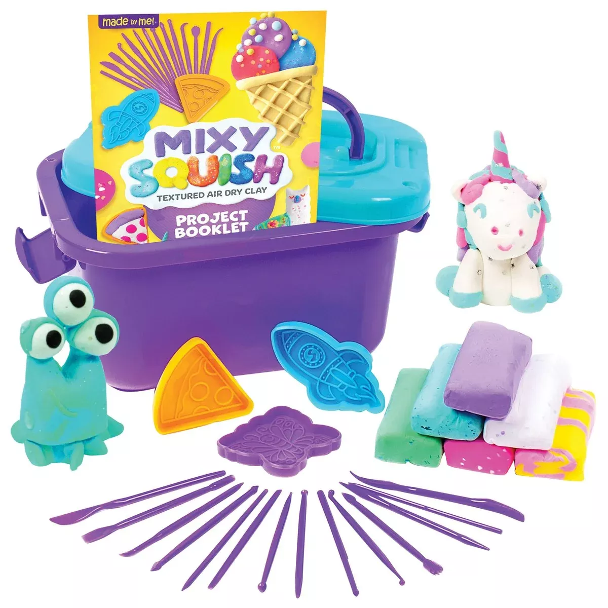 Mixy Squish Sculpting Studio Creative Air Dry Clay Kit