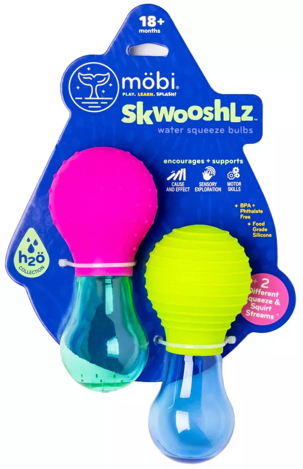 Mobi Skwooshlz Water Squeeze Bulbs Bath Toy