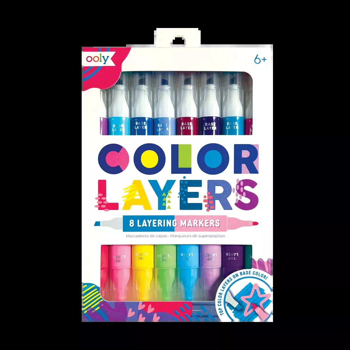 OOLY Color Layers Double Ended Layering Markers Set of 8