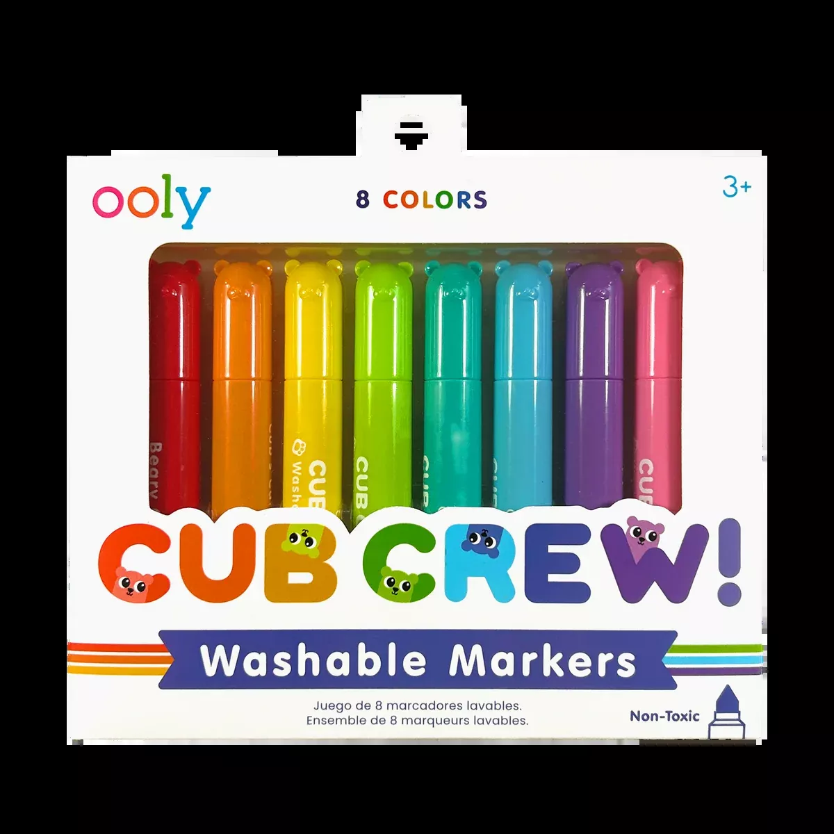 OOLY Cub Crew Washable Markers Set of 8 Vibrant Colors