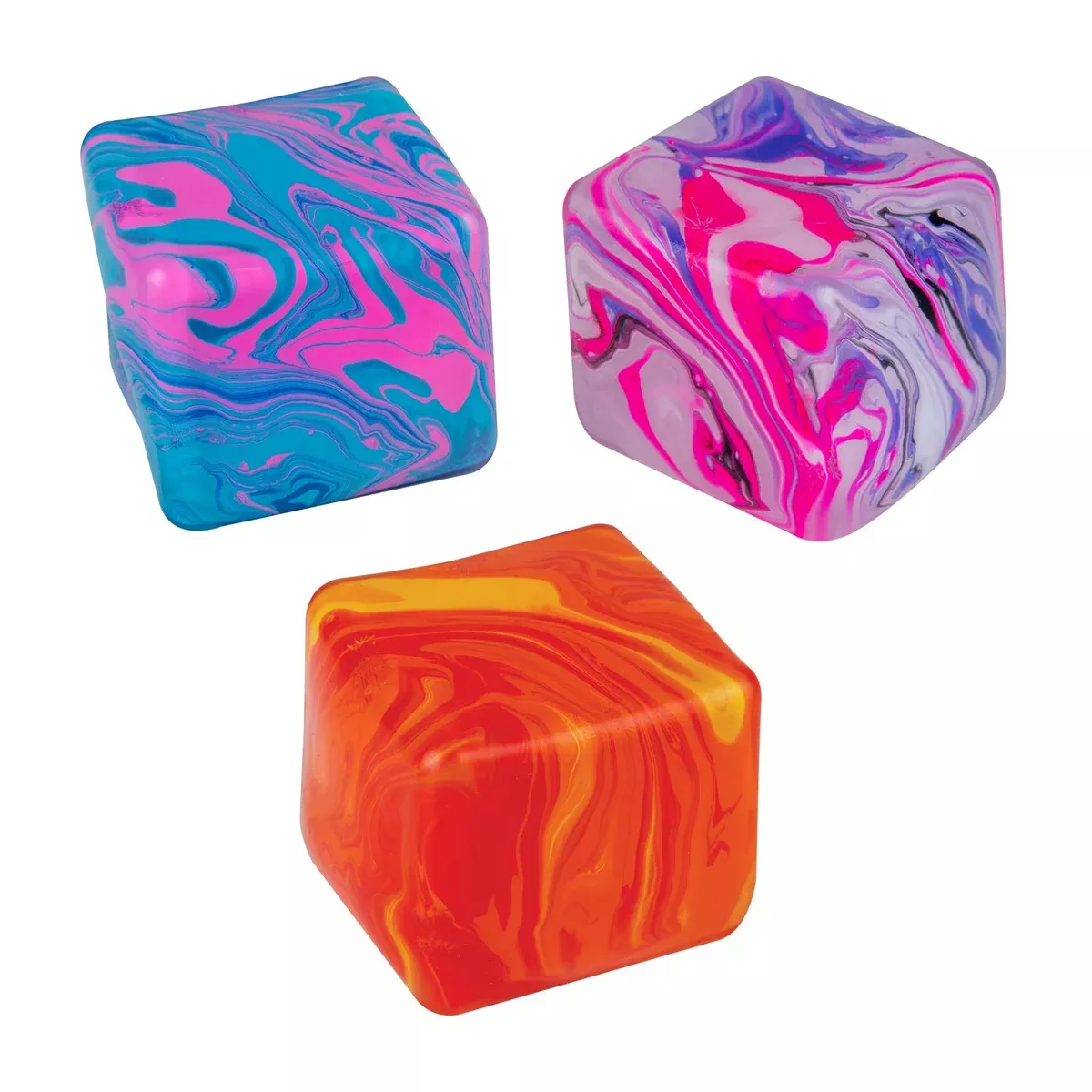 Orb Toys Cool Cube Swirls Sensory Squishy Toy Assorted