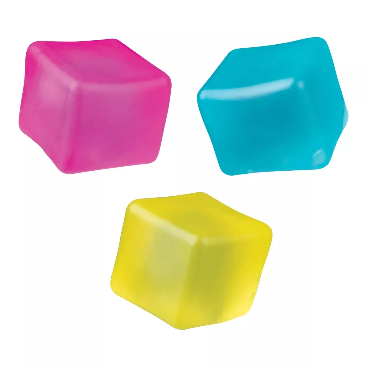 Orb Toys Cool Cubes Glow-in-the-Dark Slow-Rise Squishy Toy