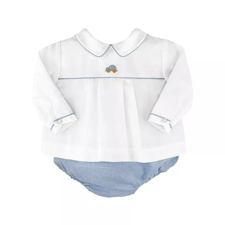 Petit Ami Embroidered Cars Diaper Set