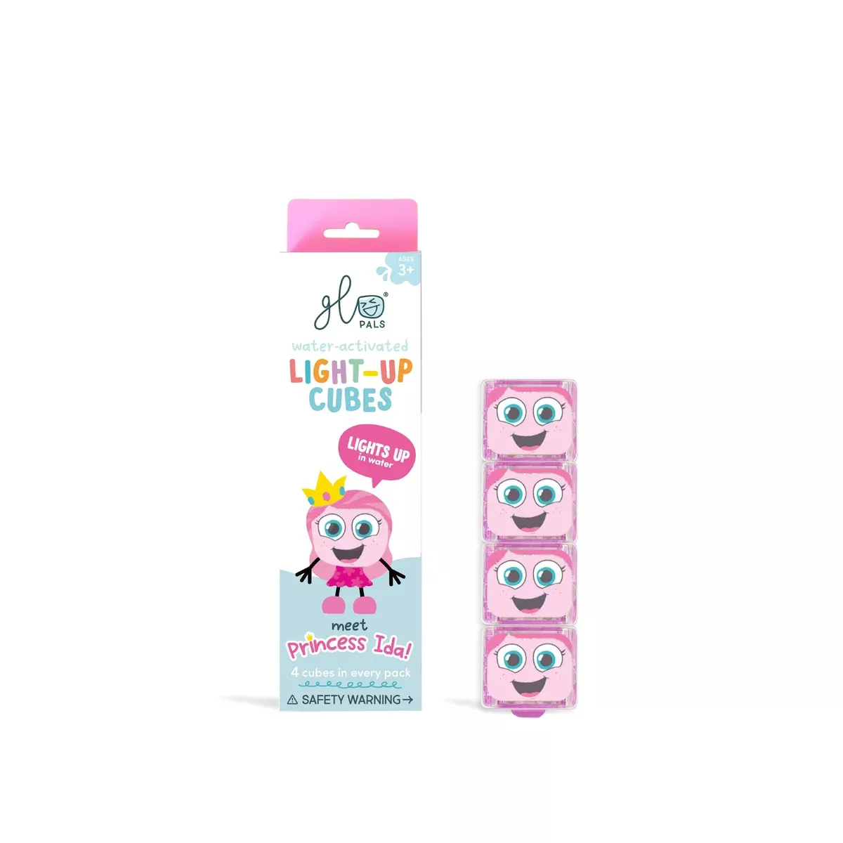 Pink Glo Pals PrincessIda Light Up Cubes - 4 Pack