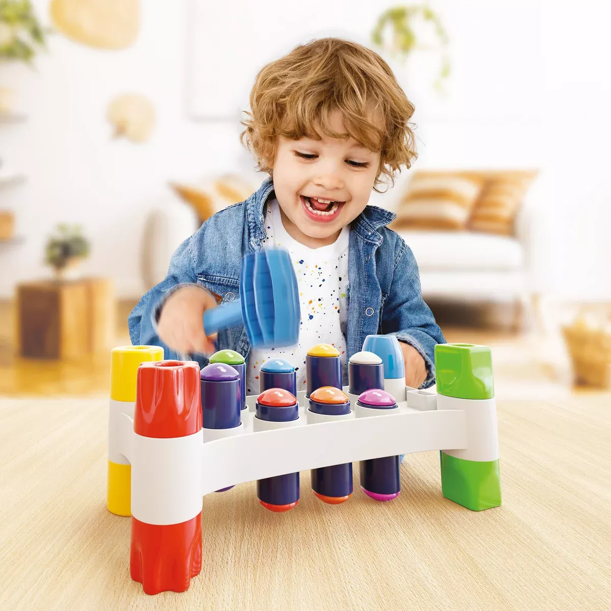 Quercetti Hammer Peggy Pound a Peg Toddler Toy