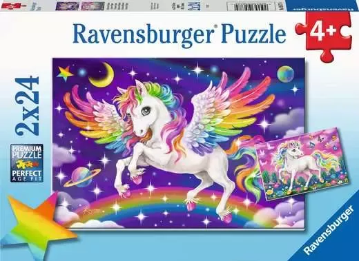Ravensburger Unicorn & Pegasus 2x24Pc Puzzle