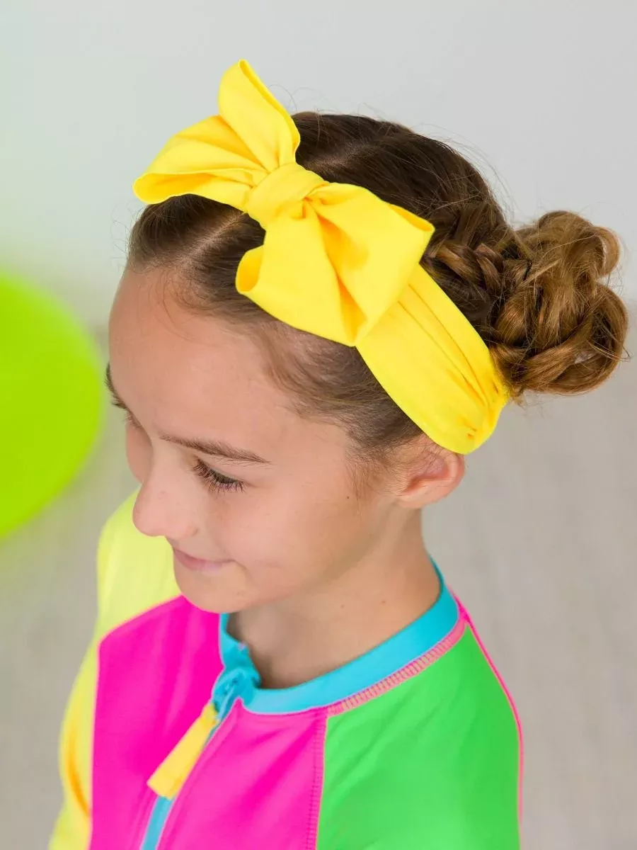 Rufflebutts Neon Swim Bow Headband