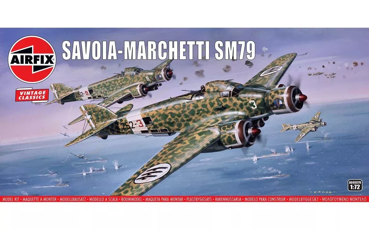 Savoia-Marchetti SM-79 (1/72 Scale) Aircraft Model Kit