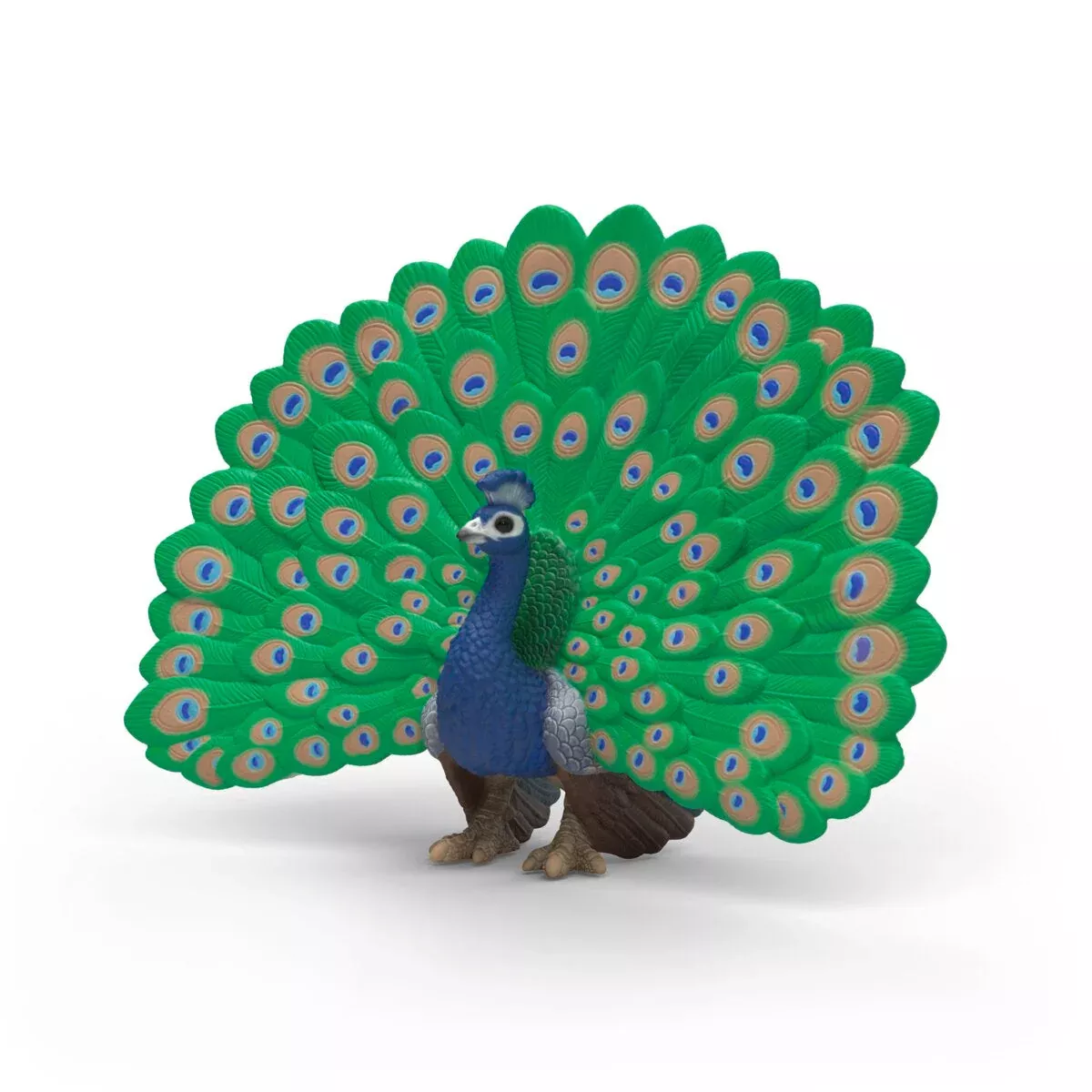 Schleich Farm World Peacock Realistic Bird Figurine Toy for Kids