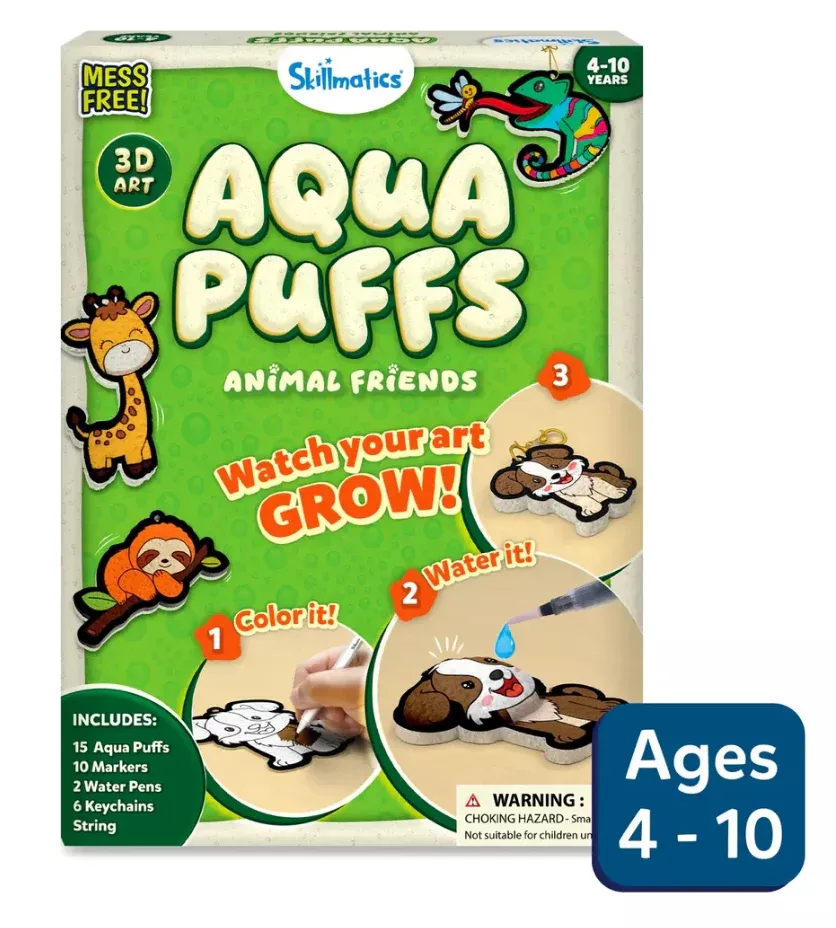 Skillmatics Aqua Puffs Animal Friends Activity Kit